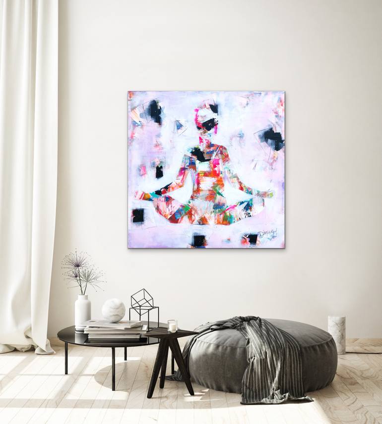 Original Abstract Expressionism Abstract Painting by Diana Linsse