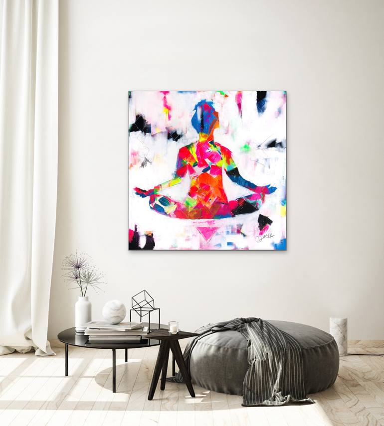 Original Abstract Expressionism Abstract Painting by Diana Linsse