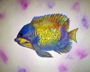 Print of Fine Art Fish Paintings by Ahmed Hamdy