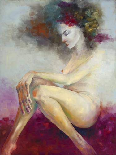 Original Figurative Women Paintings by JR Rapier