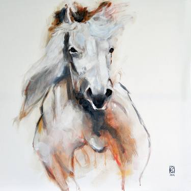 Original Figurative Horse Paintings by cees kaspersma