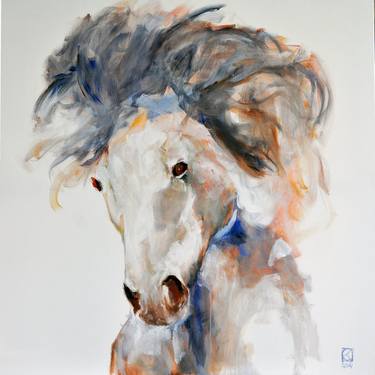 Original Figurative Horse Paintings by cees kaspersma