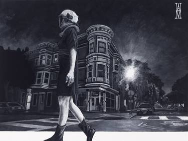 Original Fine Art Cities Painting by Alec Huxley