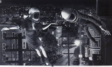Original Fine Art Cities Painting by Alec Huxley