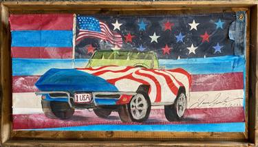 Print of Pop Art Automobile Paintings by DAVID SCHWARTZ