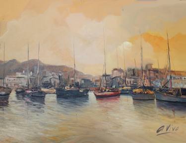 Original Impressionism Seascape Painting by Andres Vivo