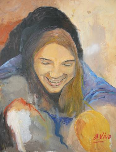 Original Figurative Women Paintings by Andres Vivo