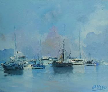 Original Impressionism Seascape Paintings by Andres Vivo