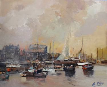 Original Impressionism Seascape Paintings by Andres Vivo