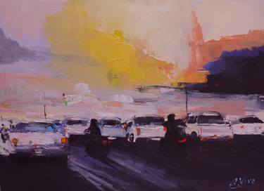 Print of Impressionism Automobile Paintings by Andres Vivo