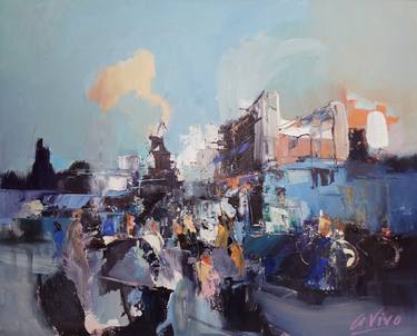 Print of Expressionism Cities Paintings by Andres Vivo