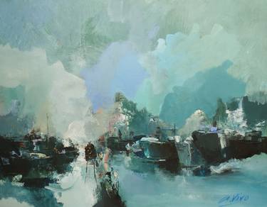 Print of Abstract Expressionism Cities Paintings by Andres Vivo