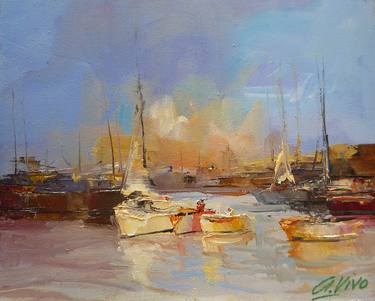 Print of Sailboat Paintings by Andres Vivo