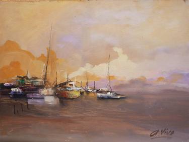 Original Sailboat Paintings by Andres Vivo