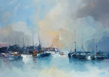 Print of Sailboat Paintings by Andres Vivo