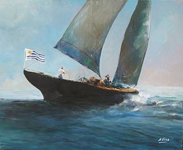 Print of Abstract Expressionism Yacht Paintings by Andres Vivo