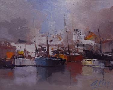 Original Sailboat Paintings by Andres Vivo