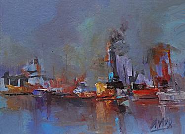 Print of Abstract Expressionism Ship Paintings by Andres Vivo
