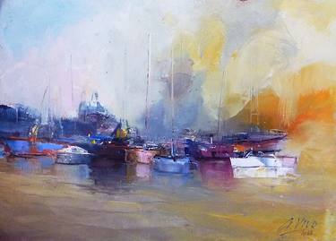 Original Sailboat Paintings by Andres Vivo