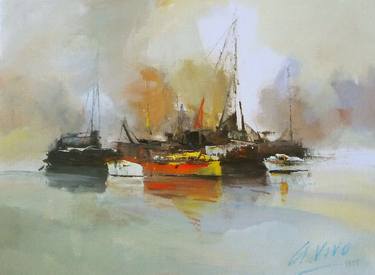 Original Expressionism Seascape Paintings by Andres Vivo