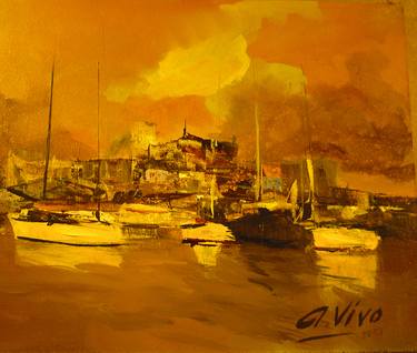 Original Sailboat Paintings by Andres Vivo