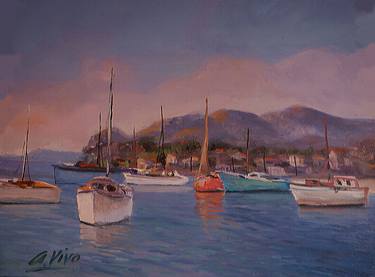 Print of Impressionism Yacht Paintings by Andres Vivo
