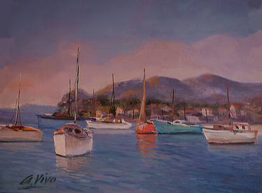 Print of Yacht Paintings by Andres Vivo