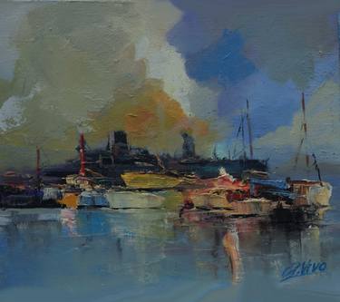 Original Impressionism Seascape Paintings by Andres Vivo