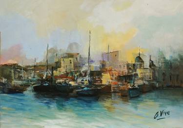 Original Impressionism Seascape Paintings by Andres Vivo