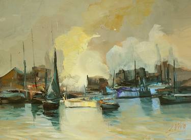 Original Sailboat Paintings by Andres Vivo