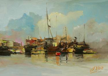 Original Impressionism Seascape Paintings by Andres Vivo