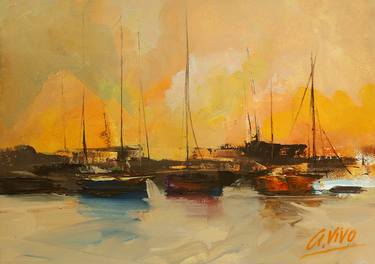Original Expressionism Seascape Paintings by Andres Vivo