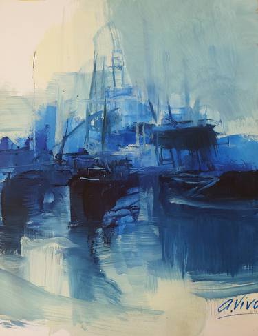 Print of Ship Paintings by Andres Vivo