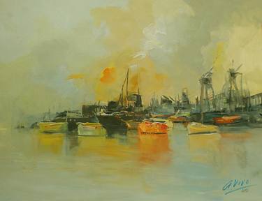 Original Sailboat Paintings by Andres Vivo