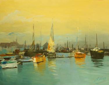 Original Impressionism Seascape Paintings by Andres Vivo