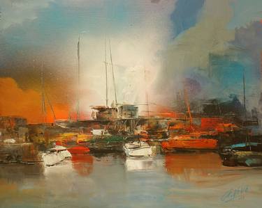 Print of Boat Paintings by Andres Vivo