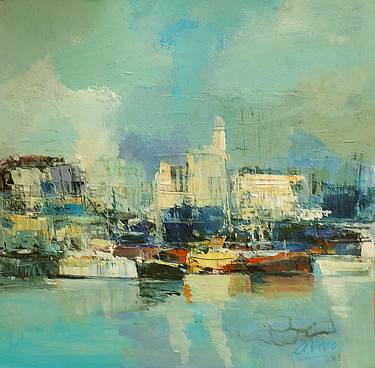 Original Impressionism Cities Paintings by Andres Vivo