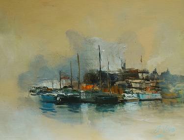 Print of Boat Paintings by Andres Vivo