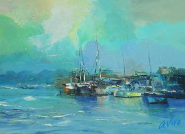 Original Boat Paintings by Andres Vivo