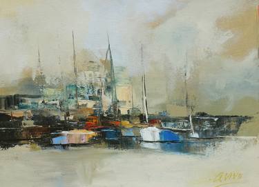 Print of Expressionism Boat Paintings by Andres Vivo