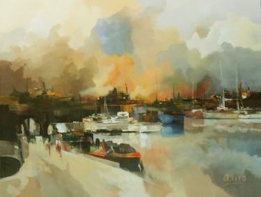 Print of Yacht Paintings by Andres Vivo