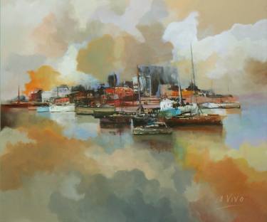 Original Boat Paintings by Andres Vivo