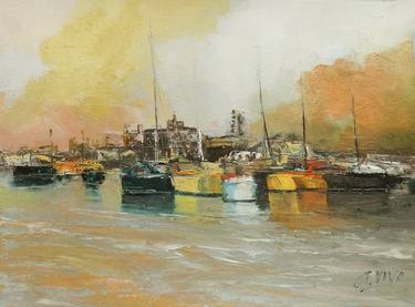 Original Boat Paintings by Andres Vivo