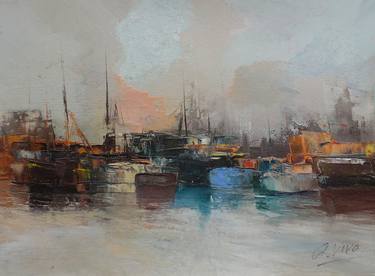 Print of Impressionism Boat Paintings by Andres Vivo