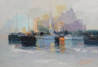 Original Boat Paintings by Andres Vivo