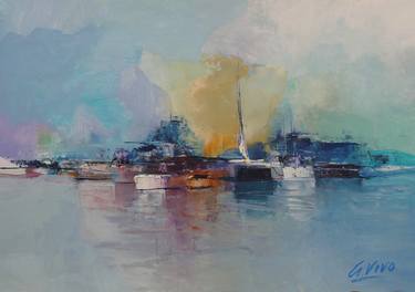 Original Sailboat Paintings by Andres Vivo