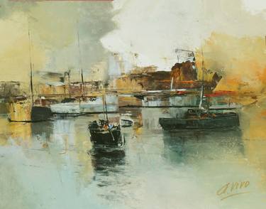 Original Impressionism Seascape Paintings by Andres Vivo