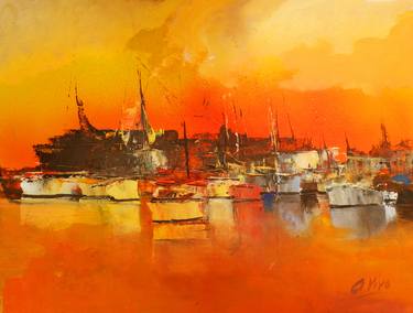 Print of Impressionism Boat Paintings by Andres Vivo