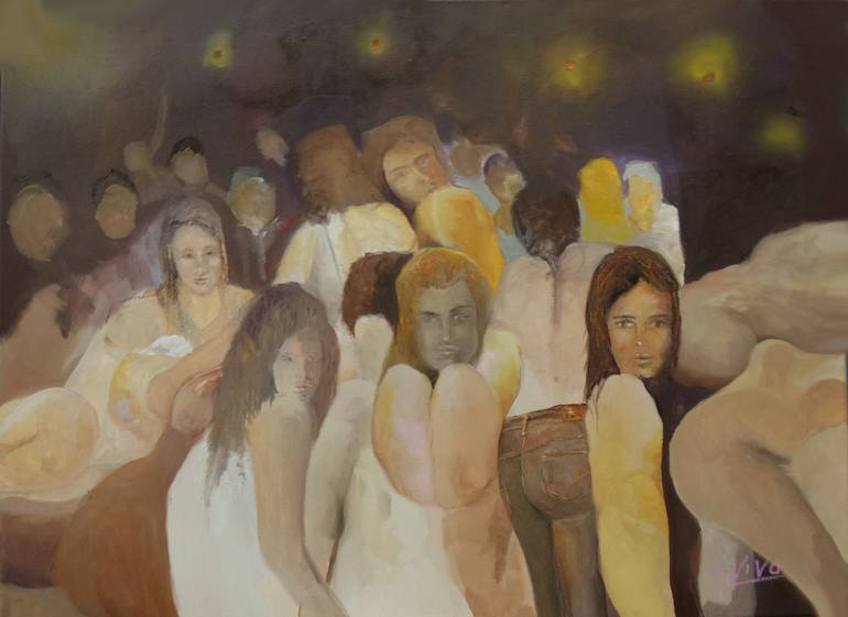 Print of Abstract Expressionism People Paintings by Andres Vivo