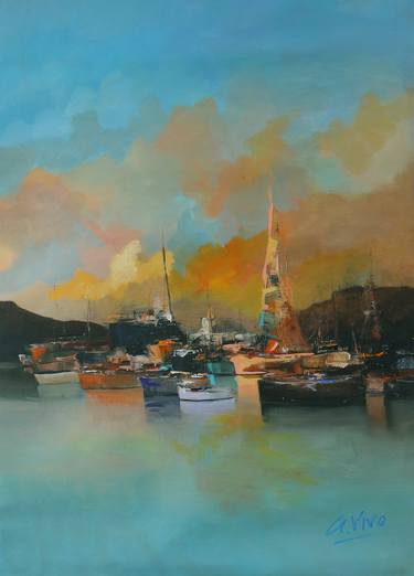 Original Impressionism Seascape Paintings by Andres Vivo